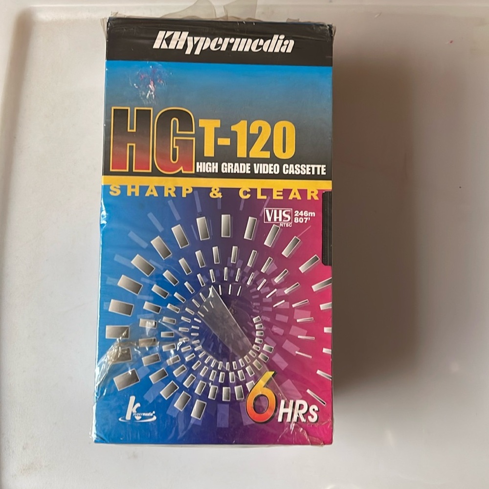 Factory sealed 3 Pack VHS Blank Tapes